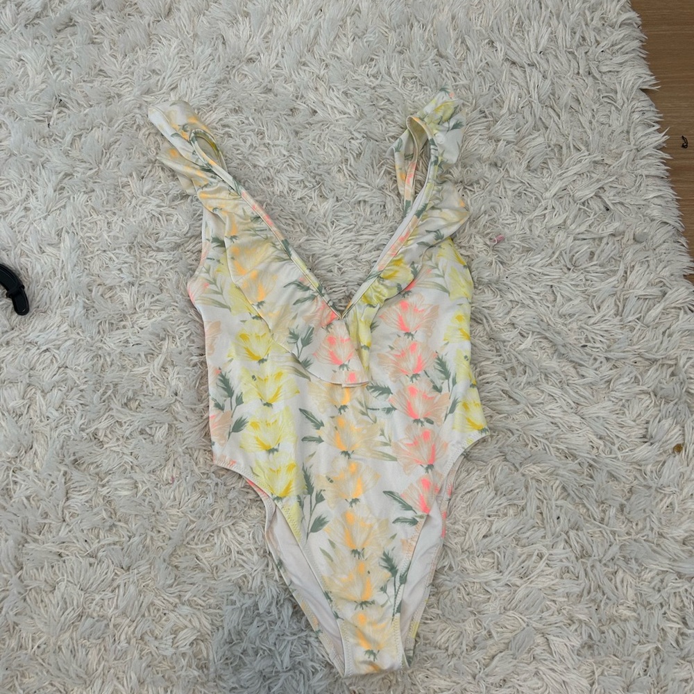 PINK Victoria's Secret Tropical One-Piece Swimsuit